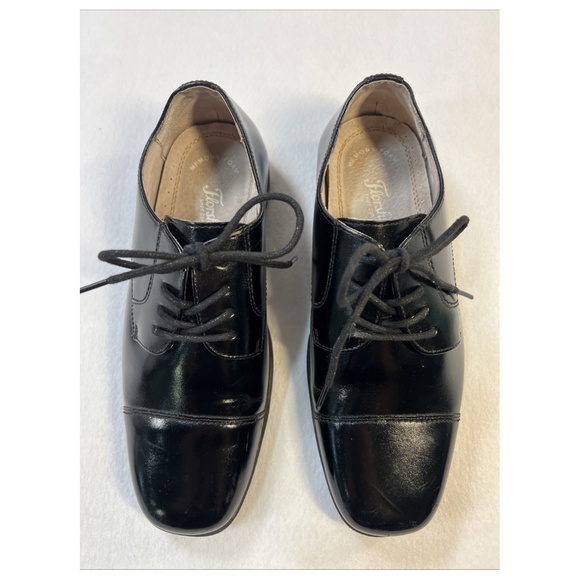 Florsheim Boy's Lace Up Dress Shoes Size 3.5 Youth Some Scuffs Cap Toe Oxford - Picture 4 of 16